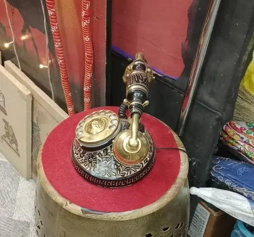 Brass metal telephone