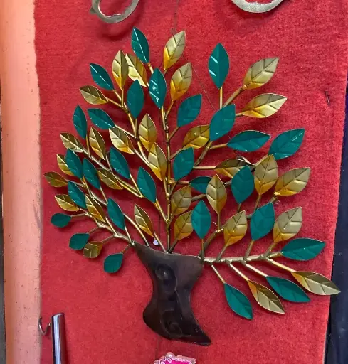 Wall hanging metal tree