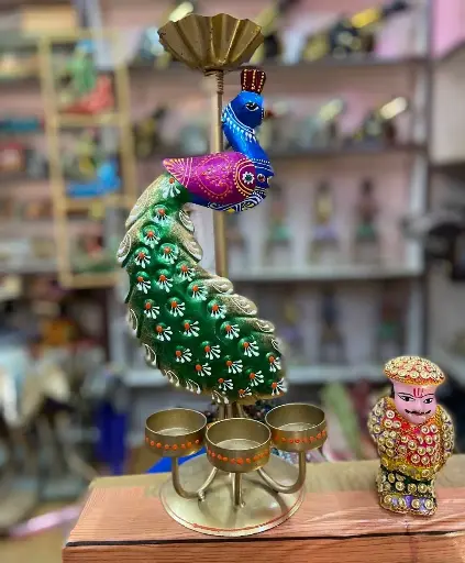 Peacock statue tea Jug