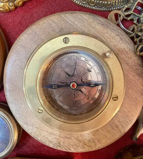 wooden compass